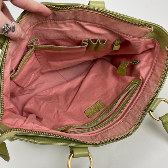 Sigrid Olsen Leather Shoulder Bag in Light Green - Picture 13 of 16